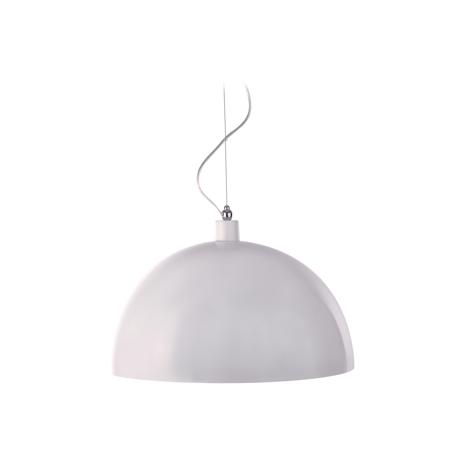 Aluminor Dome pendant light, Ø 50 cm, white